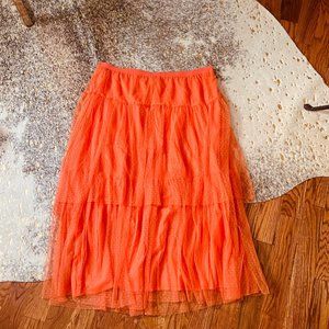 Anthropologie Evelyn Tulle Midi Skirt- NWT, Plus Size